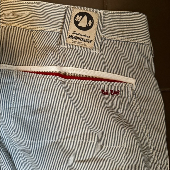 RARE SAILING REGATTA MURPHY & NYE RED BAG Functional Seer Cotton Men’s Pants - Picture 17 of 17